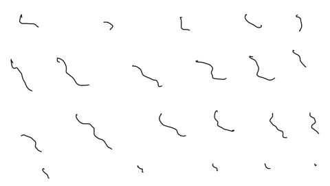 Hand-drawn element. Stock Footage 96389941