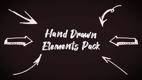 Hand Drawn Elements After Effects素材