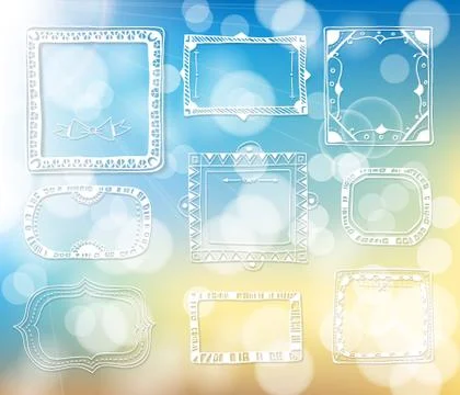 Hand - drawn elements for design Stock Illustration