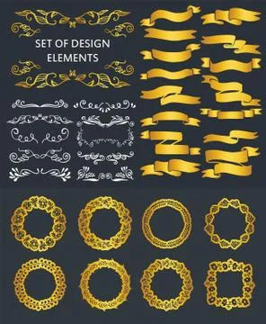 Hand-drawn elements Stock Illustration