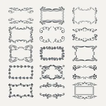 Hand-drawn elements Stock Illustration