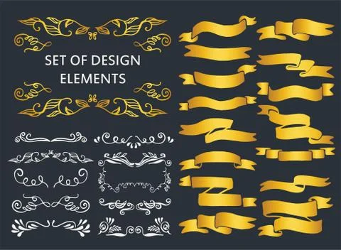 Hand-drawn elements Stock Illustration