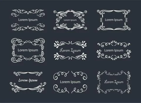 Hand-drawn elements Illustrazione stock