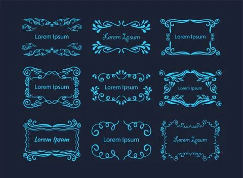 Hand-drawn elements Stock Illustration