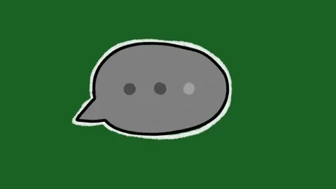 Hand-Drawn Ellipsis Typing Speech Bubble | Gray Loading Dots 2D Animation  Vidéo 332127451
