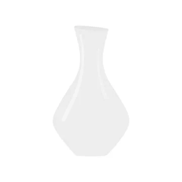 Hand Drawn Empty Wine Decanter in grayscale Flat Minimalistic Design element Stock Illustration