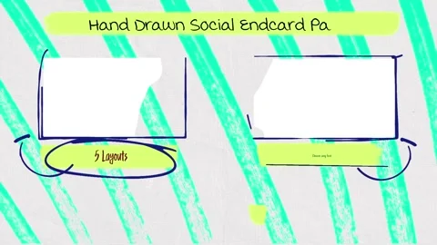 Hand Drawn Endcard After Effects素材