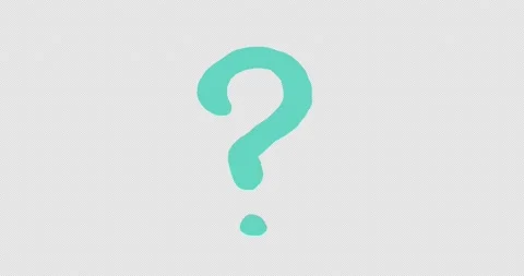 Hand drawn endless animated question mark Stock Footage 168728517