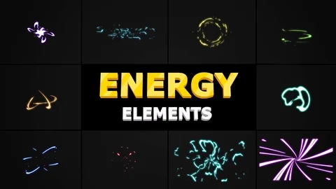 Hand-Drawn Energy Charges Stock After Effects