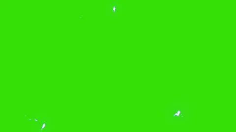 Hand-Drawn Energy Explosions 2D Animation Green Screen Stock Footage 328130238