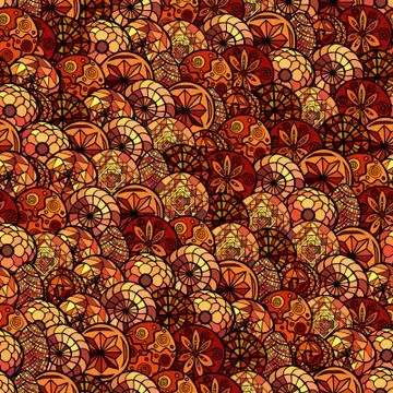 Hand drawn ethnic background Stock Illustration