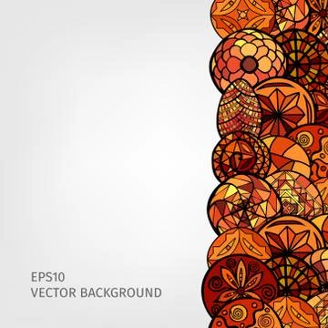 Hand drawn ethnic background Stock-Illustration