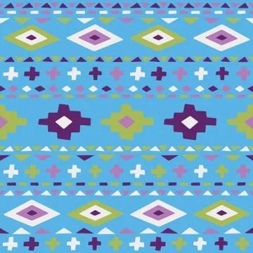 Hand drawn ethnic seamless pattern. Boho style Stock-Illustration