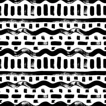 Hand drawn ethnic seamless pattern in native style Stock Illustration