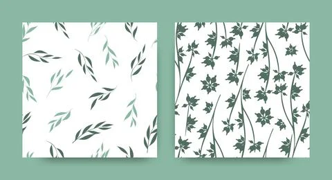 Hand Drawn Eucalyptus Pattern. Summer Foliage Border. Tropical Dress Design. Stock Illustration
