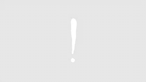 Hand Drawn Exclamation Mark Animation on Transparent Background Stock Footage 337397501