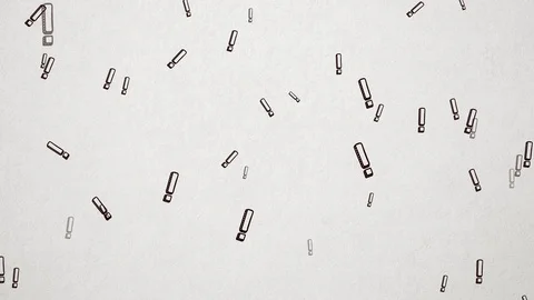Hand Drawn Exclamation Mark Seamless Background 1080p, 60fps Stock Footage 111346630