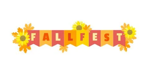 Hand drawn Fall fest tent simple color vector icon Stock Illustration
