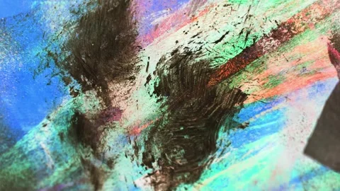 Hand-drawn Film textured Loop Background overlay Video stock 288987322