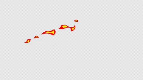 Hand Drawn Fire Motion Graphics Stock Footage 224635054