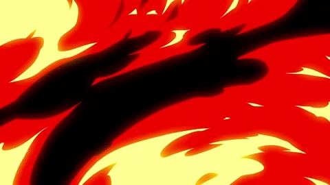 Hand Drawn Fire Transition Pack - Cartoon Anime Flame Effects Video stock 332020328