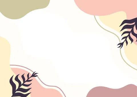 Hand drawn Flat abstract doodle background Stock Illustration