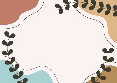 Hand drawn Flat abstract doodle background Stock Illustration