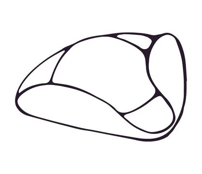 Hand drawn flat cap hat doodle illustration isolated on white background Stock Illustration