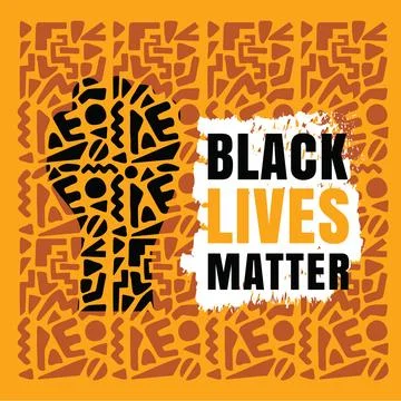 Hand drawn flat design Black Lives Matter social media posts template Stock Illustration