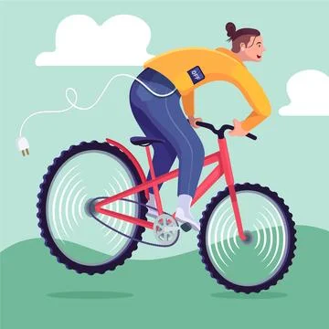 Hand drawn flat design digital detox illustration Illustrazione stock