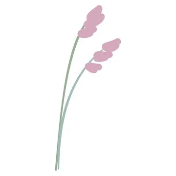 Hand Drawn Flat Doodle Leaf. Nature Green Leaf Design Element. Stock Illustration