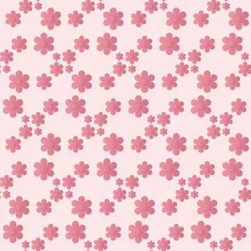 Hand drawn floral flower pattern. Stock Illustration