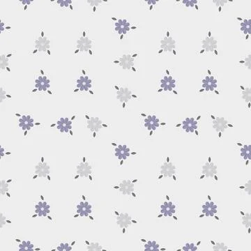 Hand drawn floral flower pattern. Stock Illustration