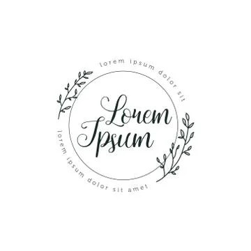 Hand drawn Floral Frame Background Stockillustratie