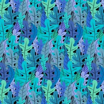 Hand Drawn Floral Pattern Background. Vector Illustration. Stock Illustration