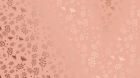 Hand drawn floral pattern on a pink background. gradient transition Stock Footage 118460814