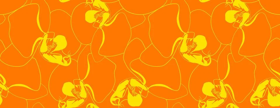 Hand drawn floral pattern vector design. Flower drawing simple ornament. Illustrazione stock