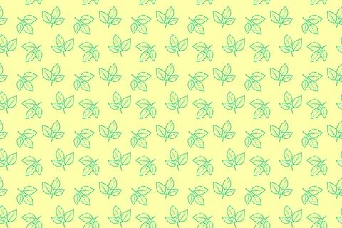 Hand drawn floral pattern vector design. Simple ornament with plant and leaf. イラスト素材