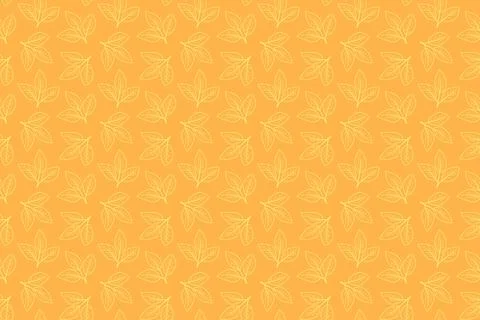 Hand drawn floral pattern vector design. Simple ornament with plant and leaf. Illustrazione stock