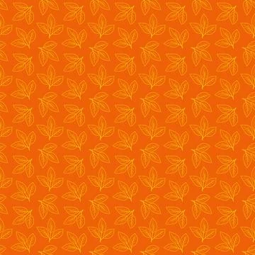 Hand drawn floral pattern vector design. Simple ornament with plant and leaf. Illustrazione stock