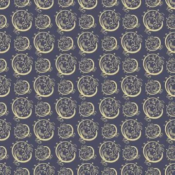 Hand Drawn Floral Seamless Pattern Stock Illustration