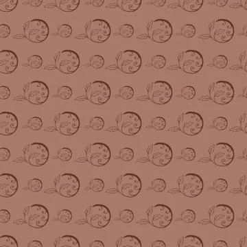 Hand Drawn Floral Seamless Pattern Stock Illustration