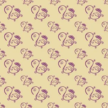 Hand Drawn Floral Seamless Pattern Stock Illustration