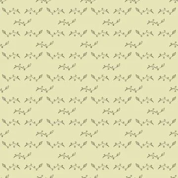 Hand Drawn Floral Seamless Pattern Stock-Illustration