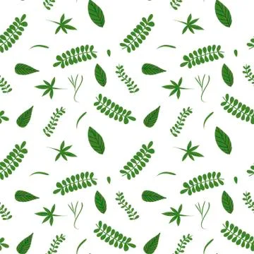 Hand Drawn floral seamless pattern. Stock Illustration