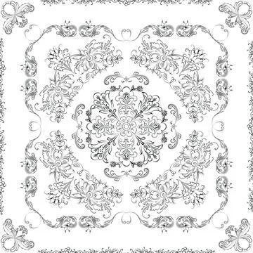 Hand drawn floral seamless pattern イラスト素材