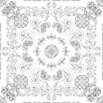 Hand drawn floral seamless pattern イラスト素材