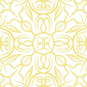 Hand drawn floral seamless pattern. Stock Illustration
