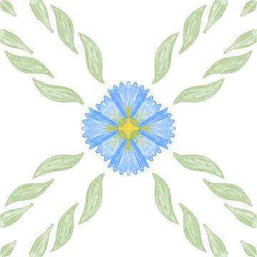 Hand drawn floral seamless pattern. Illustrazione stock