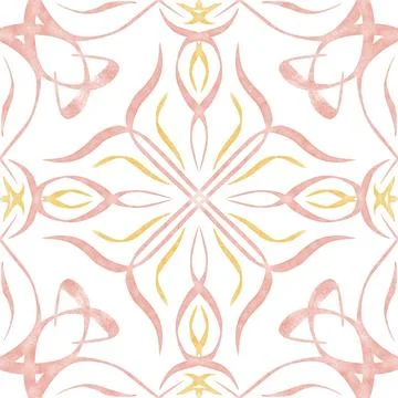 Hand drawn floral seamless pattern. Stock Illustration